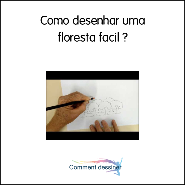 Como desenhar uma floresta fácil